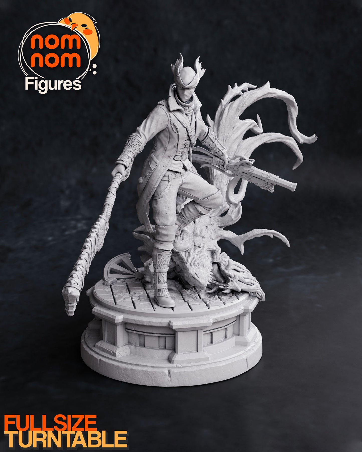 Hunter | 9-Inch Resin Model Kit | DIY Bloodborne Beast Slayer
