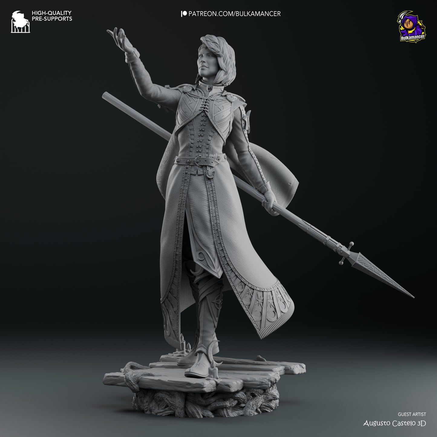 Isobel | Resin Model or Bust Kit | DIY Baldur's Gate 3 Selunite Cleric