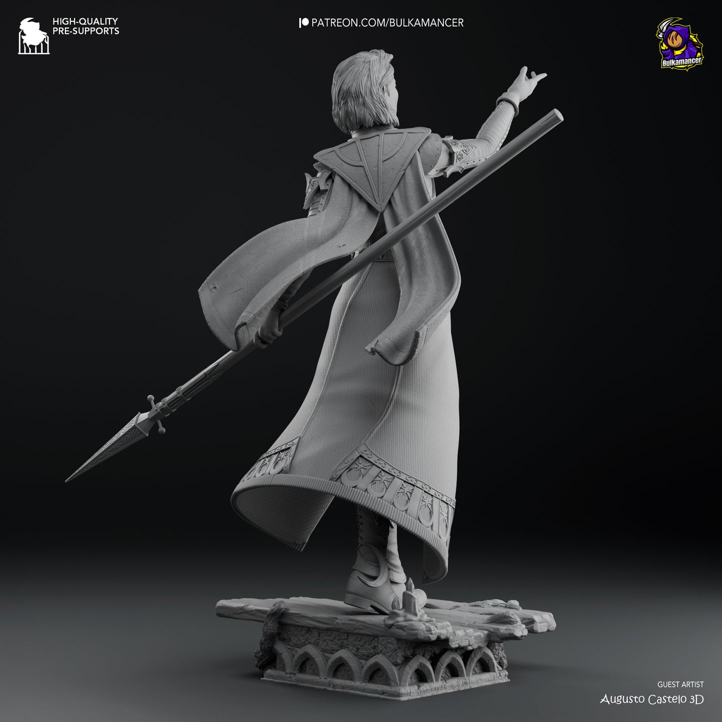Isobel | Resin Model or Bust Kit | DIY Baldur's Gate 3 Selunite Cleric