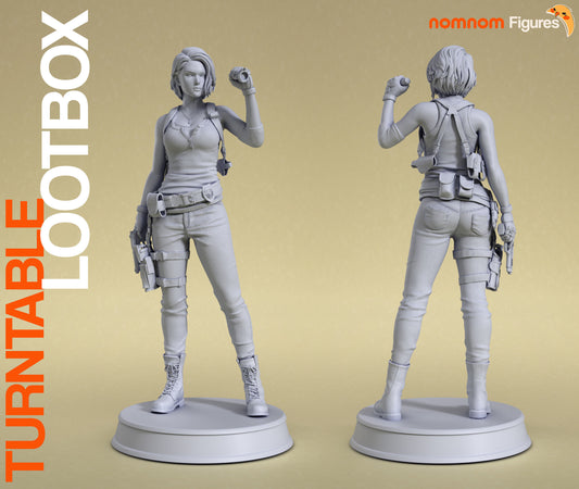 Jill Valentine | 7-Inch Resin Model Kit | DIY Resident Evil S.T.A.R.S. Officer