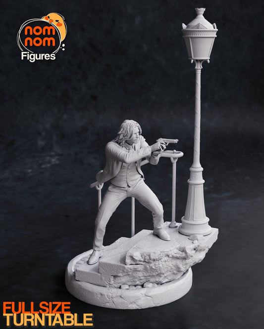 John Wick | 11.5-Inch Resin Model Kit | DIY Action Movie Legend