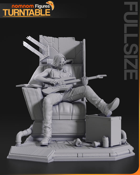 Johnny Silverhand | Resin Model or Bust Kit | DIY Cyberpunk 2077 Rockerboy Rebel