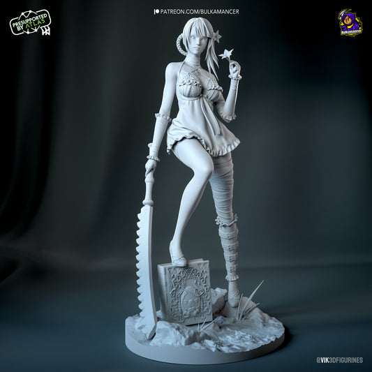 Kaine | 8-Inch Resin Model Kit | NieR Automata Cursed Blades & Sharp Tongue