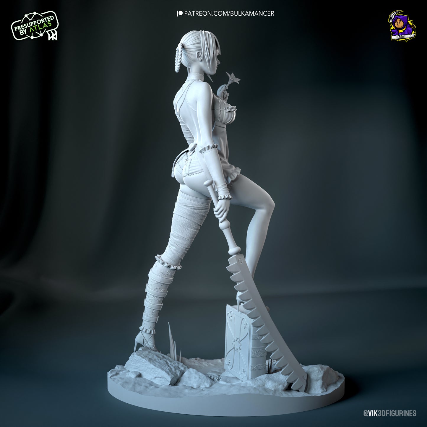 Kaine | 8-Inch Resin Model Kit | NieR Automata Cursed Blades & Sharp Tongue