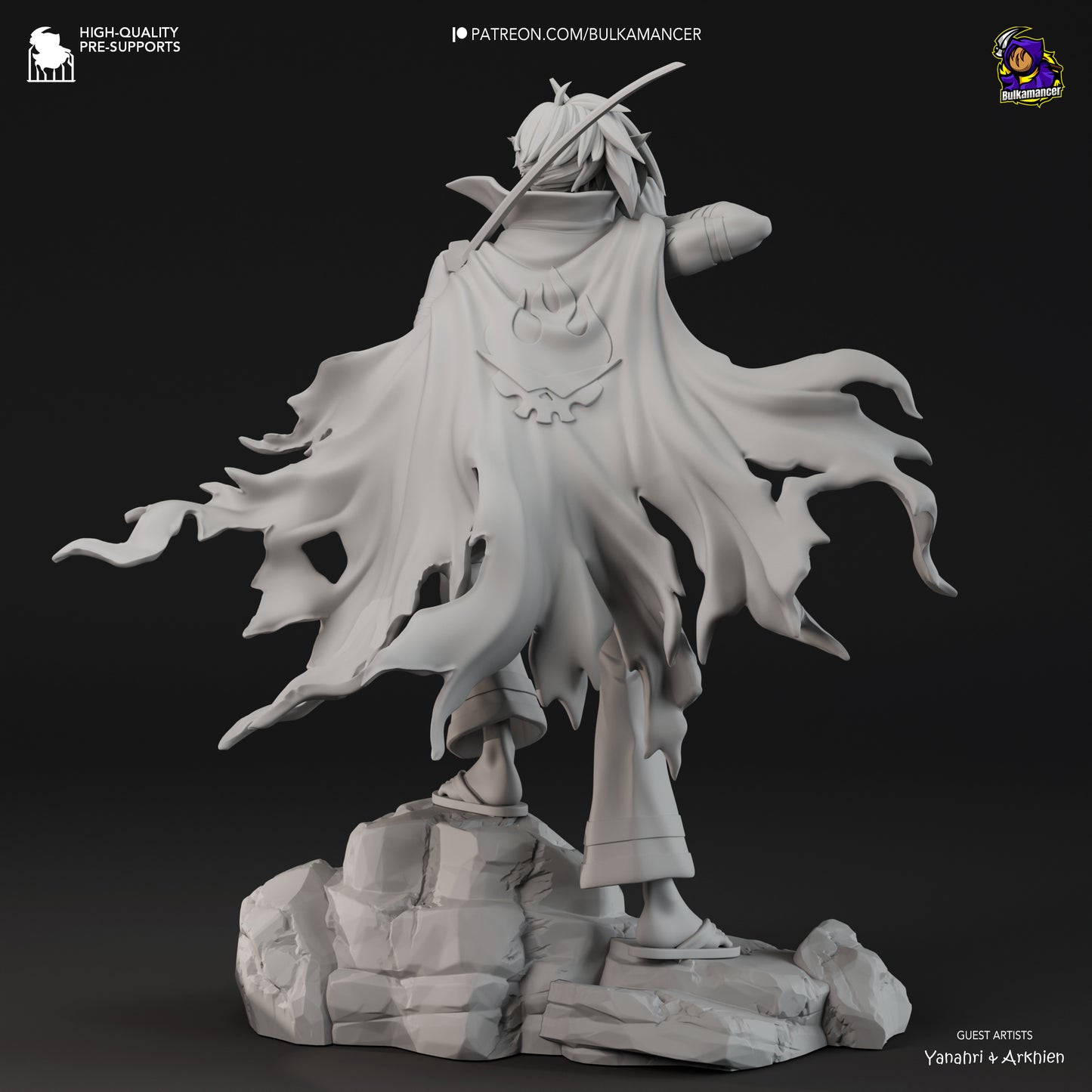 Kamina | 10-Inch Resin Model Kit | Gurren Lagann Brigade Leader