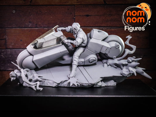 Kaneda | 6-Inch Resin Model Kit | DIY Akira Cyberpunk Biker Hero