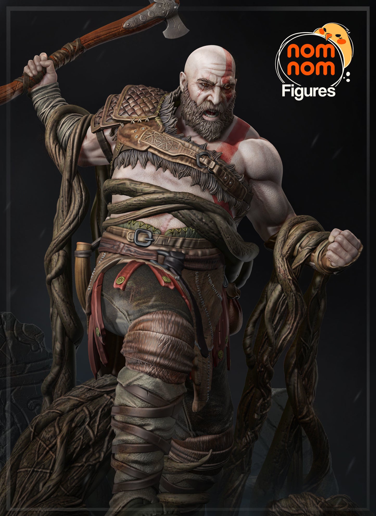 Kratos | 8.5-Inch Resin Model Kit | DIY God of War Spartan Warrior