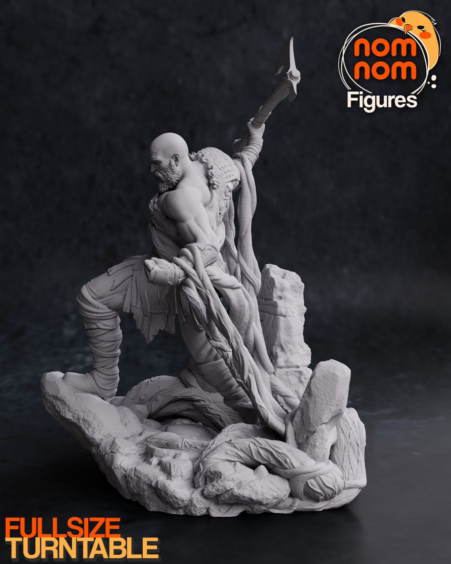 Kratos | 8.5-Inch Resin Model Kit | DIY God of War Spartan Warrior