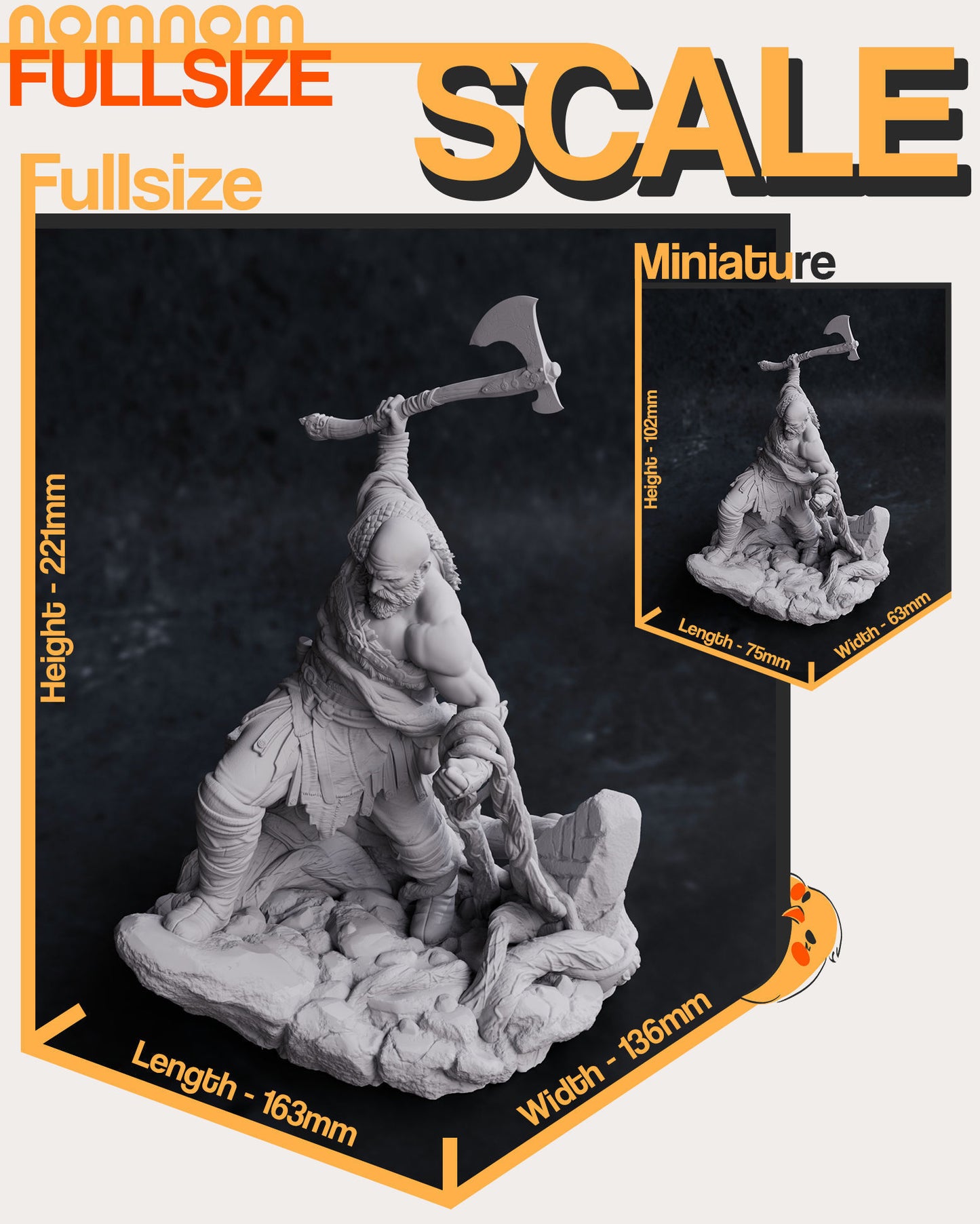 Kratos | 8.5-Inch Resin Model Kit | DIY God of War Spartan Warrior