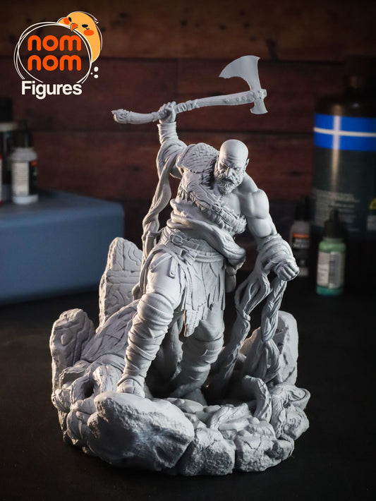 Kratos | 8.5-Inch Resin Model Kit | DIY God of War Spartan Warrior