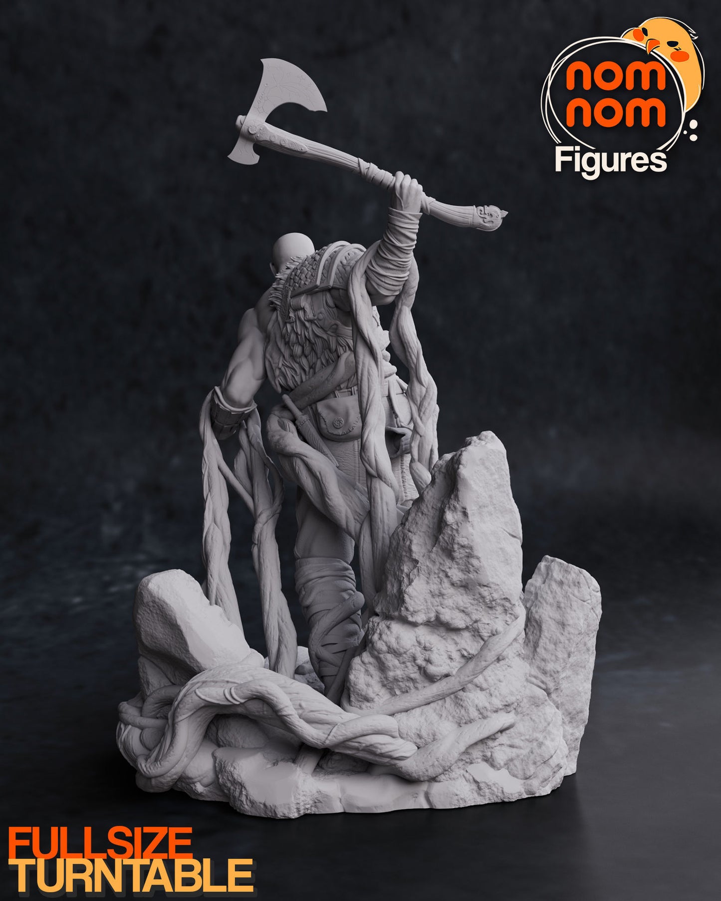 Kratos | 8.5-Inch Resin Model Kit | DIY God of War Spartan Warrior