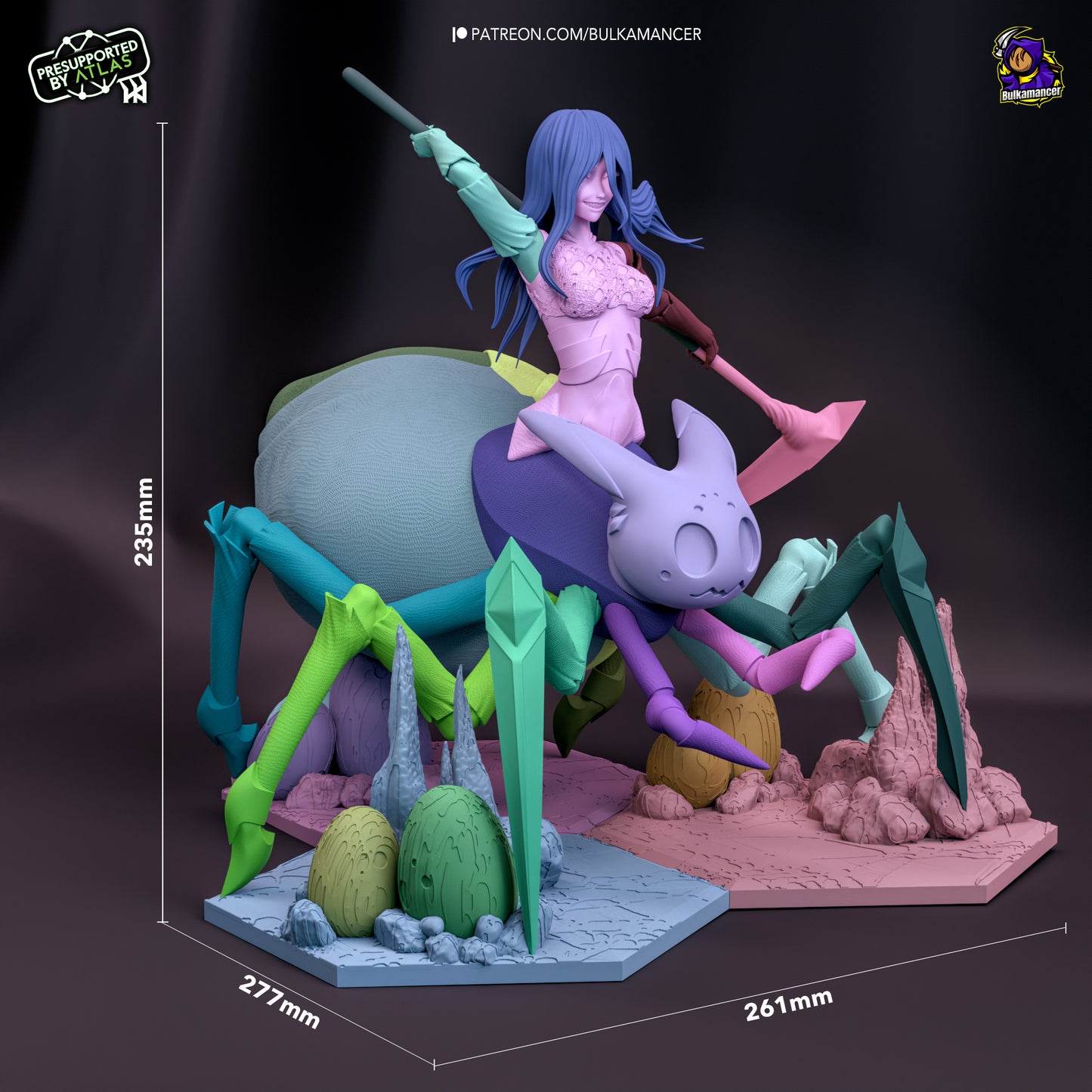Kumoko and Chibi Spiders | 9.5-Inch Resin Model Kit | So I’m a Spider, So What?