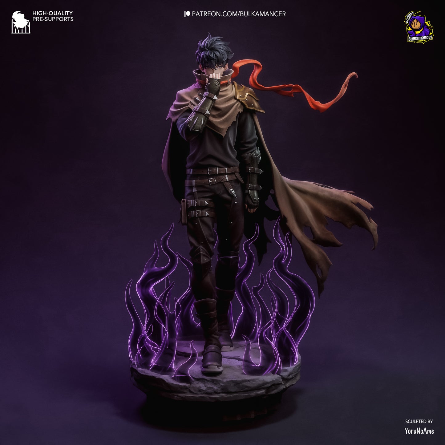 Sung Jin-Woo | 11-Inch Resin Model Kit | DIY Solo Leveling Hunter Extraordinaire