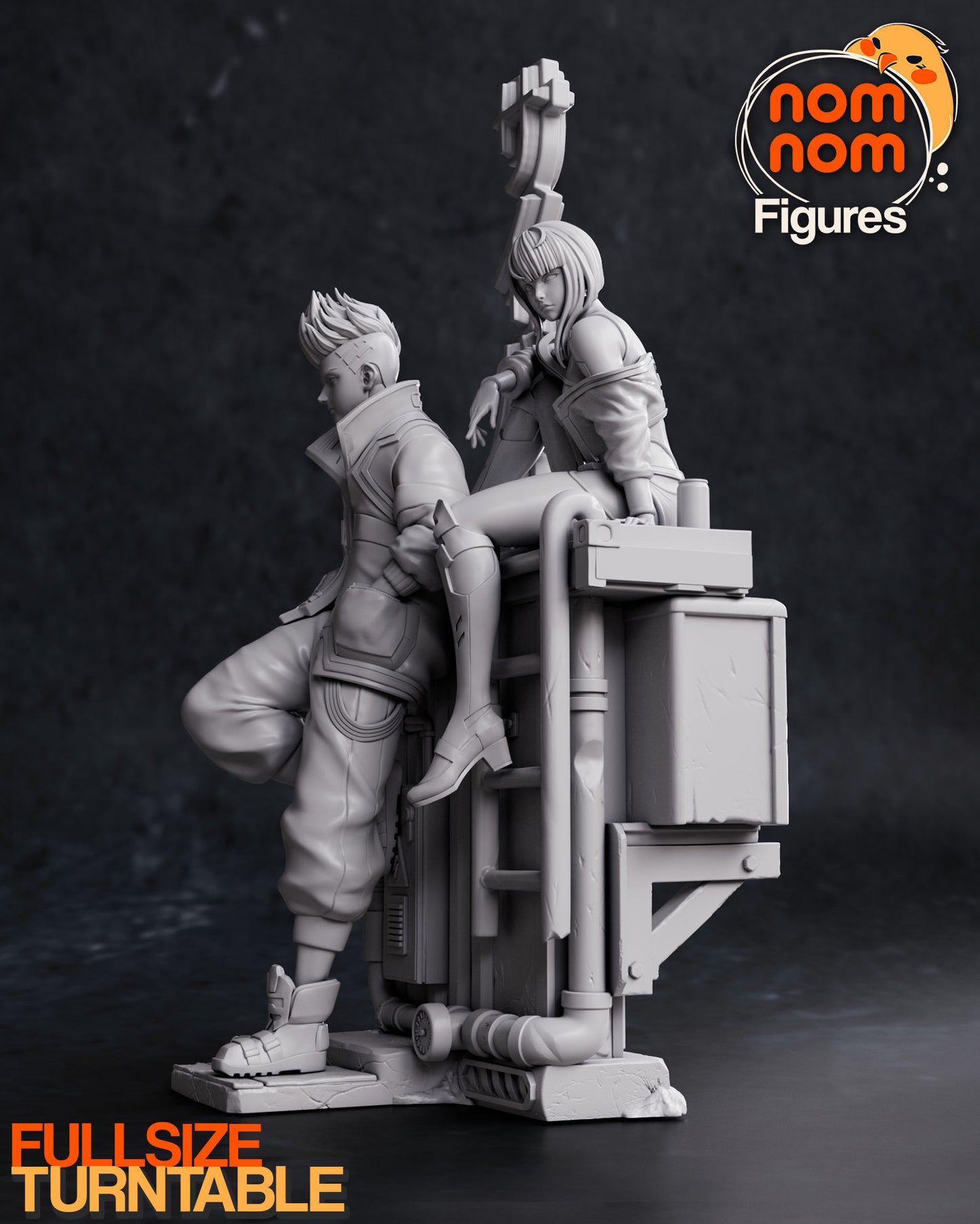 Lucy x David | 9.5-Inch Resin Model Kit | DIY Cyberpunk Edgerunners Tragic Romance
