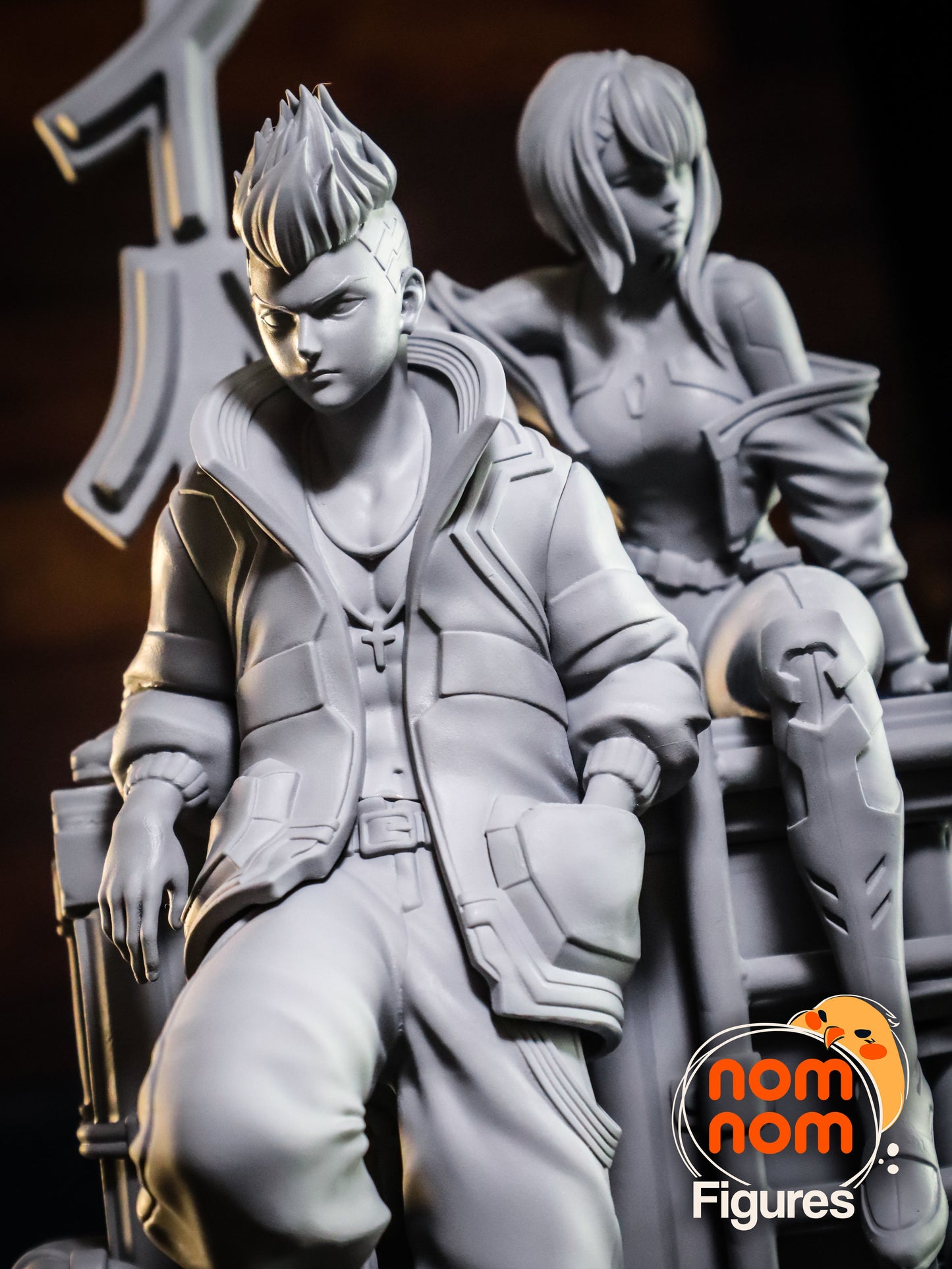 Lucy x David | 9.5-Inch Resin Model Kit | DIY Cyberpunk Edgerunners Tragic Romance