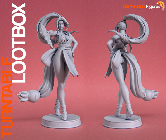 Mai Shiranui | 7.5-Inch Resin Model Kit | DIY King of Fighters Ninja Fighter