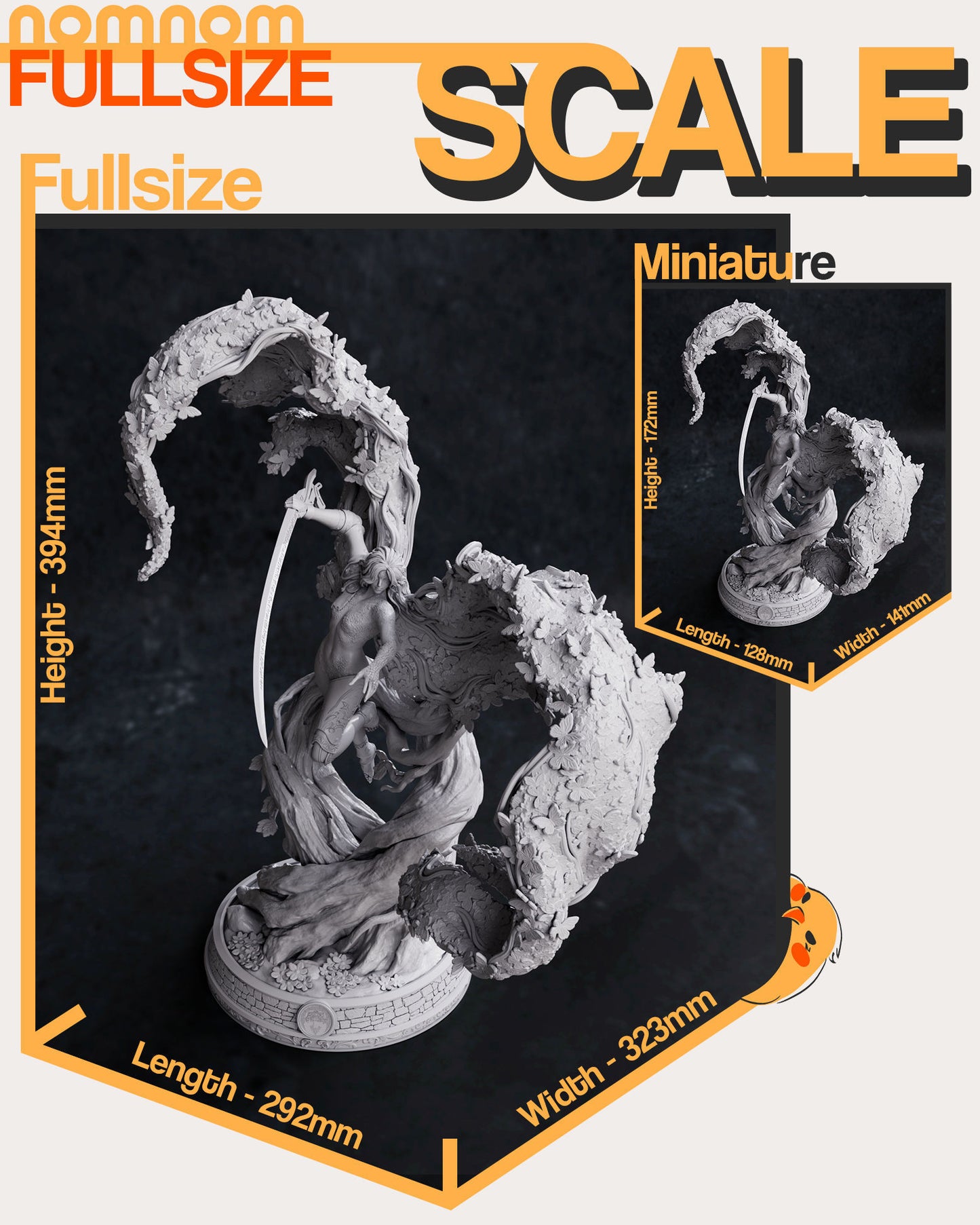 Malenia | 15.5-Inch Resin Model Kit | DIY Elden Ring Goddess of Rot