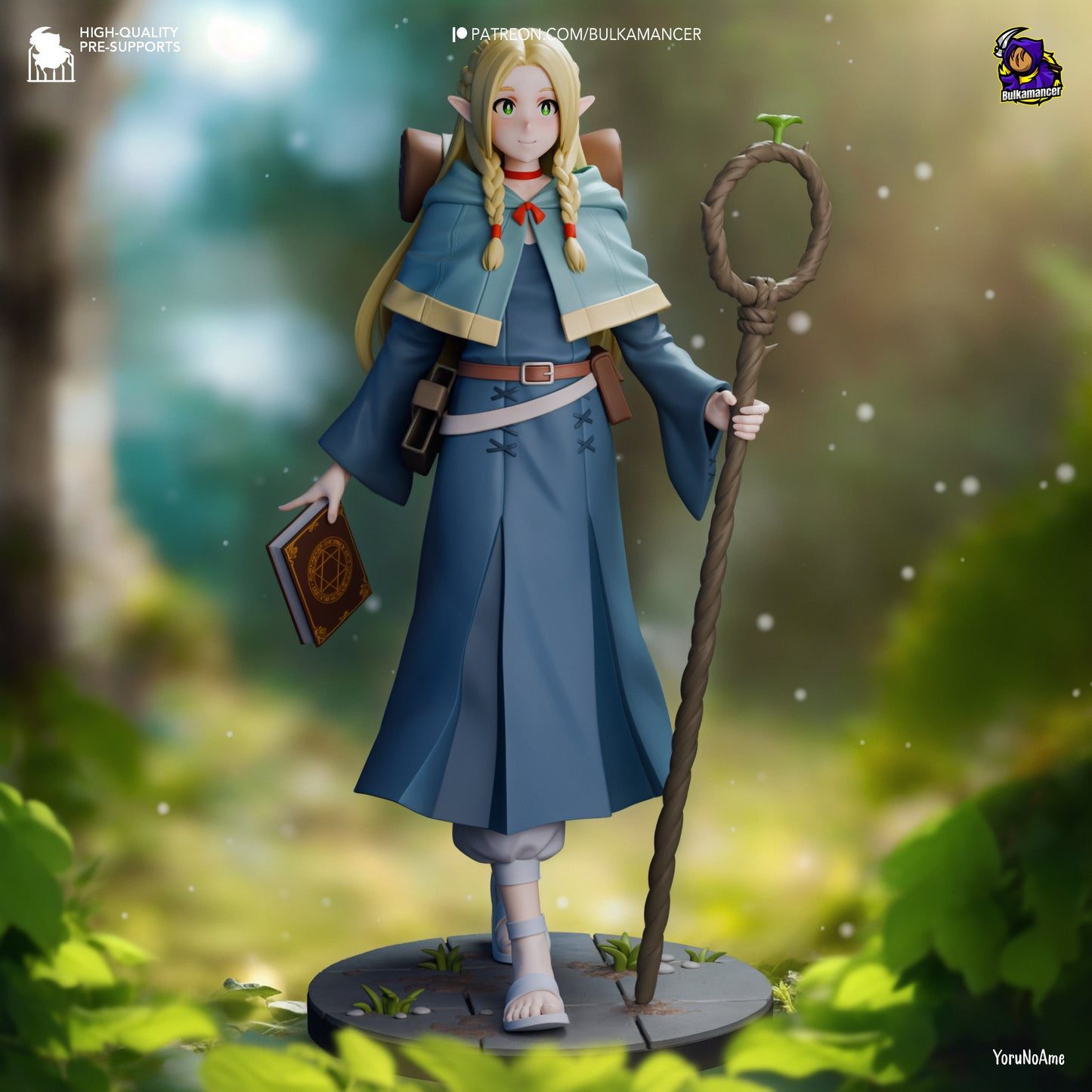 Marcille | 8.5-Inch Resin Model Kit | Dungeon Meshi Elf Mage with Cooking Regrets