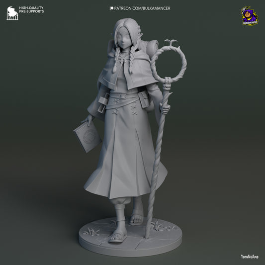Marcille | 8.5-Inch Resin Model Kit | Dungeon Meshi Elf Mage with Cooking Regrets