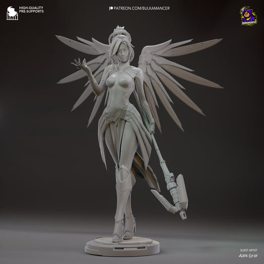 Mercy | 9.5-Inch Resin Model Kit | Overwatch Guardian Angel of the Battlefield