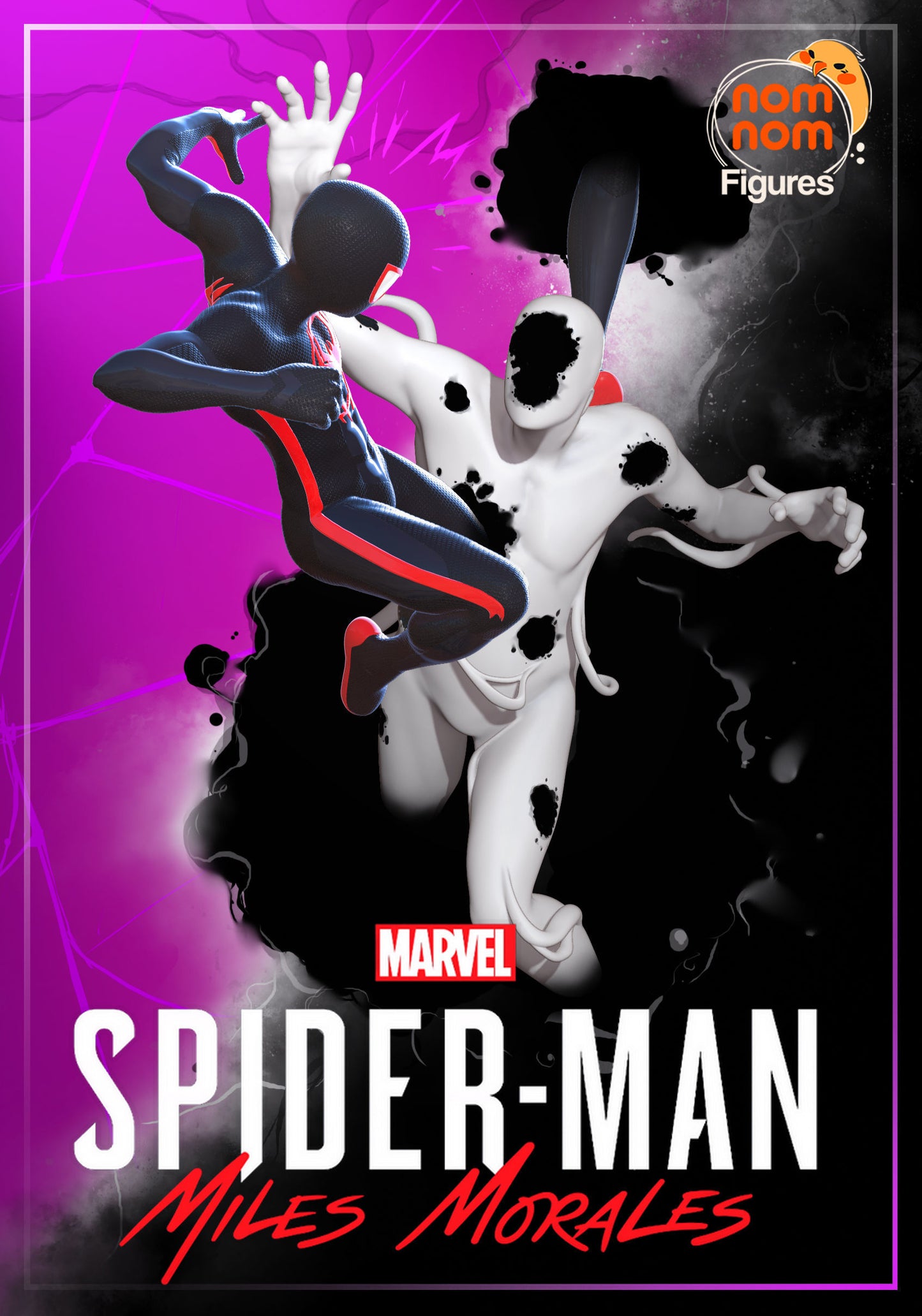 Miles Morales | 9-Inch Resin Model Kit | DIY Spider-Verse Web-Slinger