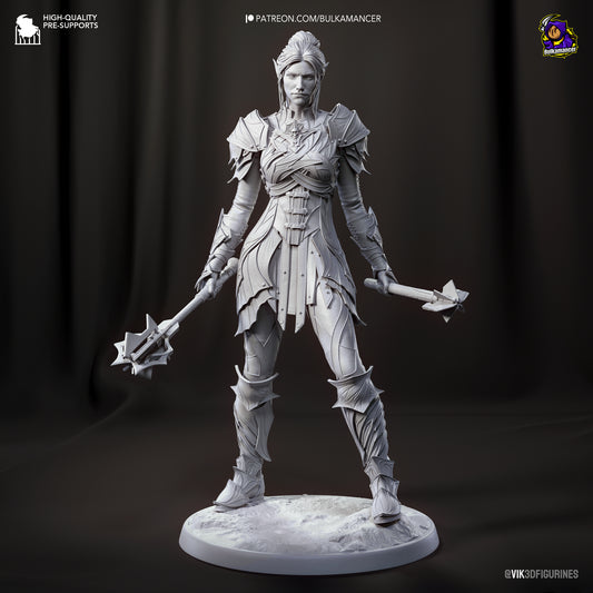 Minthara | Resin Model or Bust Kit | DIY Baldur's Gate 3 Drow Paladin