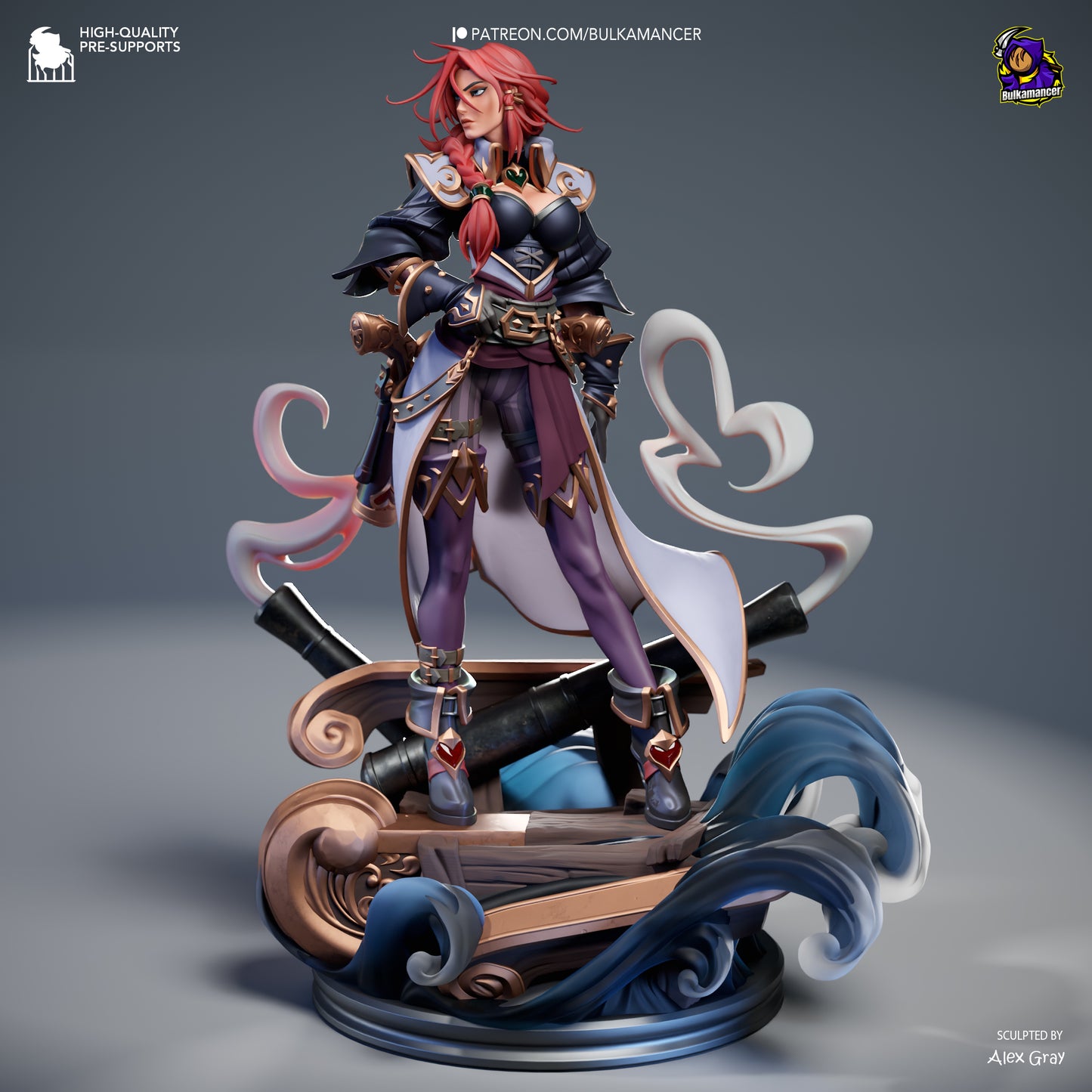 Miss Fortune | 11-Inch Resin Model Kit | League of Legends Pirate Bounty Hunter