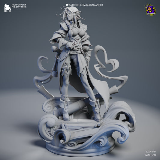 Miss Fortune | 11-Inch Resin Model Kit | League of Legends Pirate Bounty Hunter
