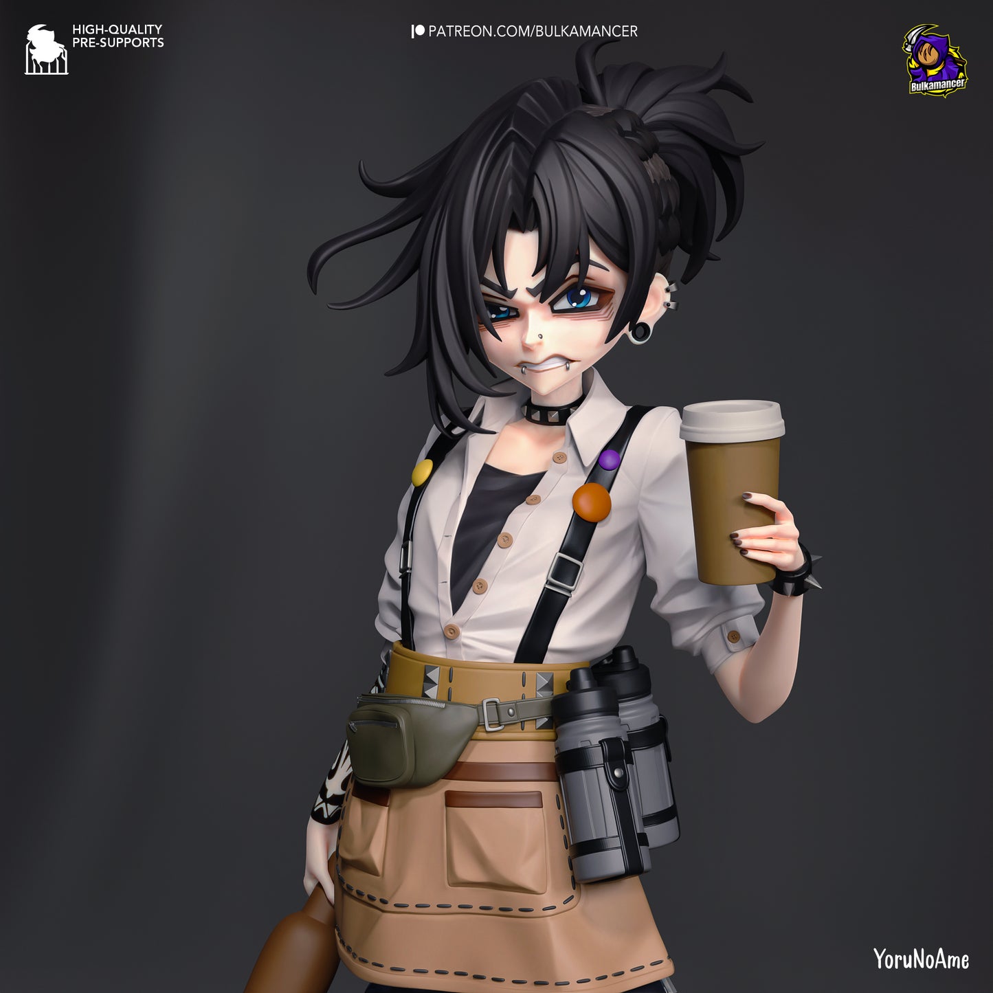 Mokka | 9-Inch Resin Model Kit | Unbreadable Quirky Breaded Heroine