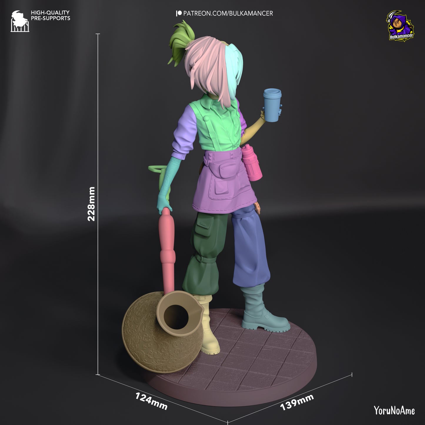 Mokka | 9-Inch Resin Model Kit | Unbreadable Quirky Breaded Heroine