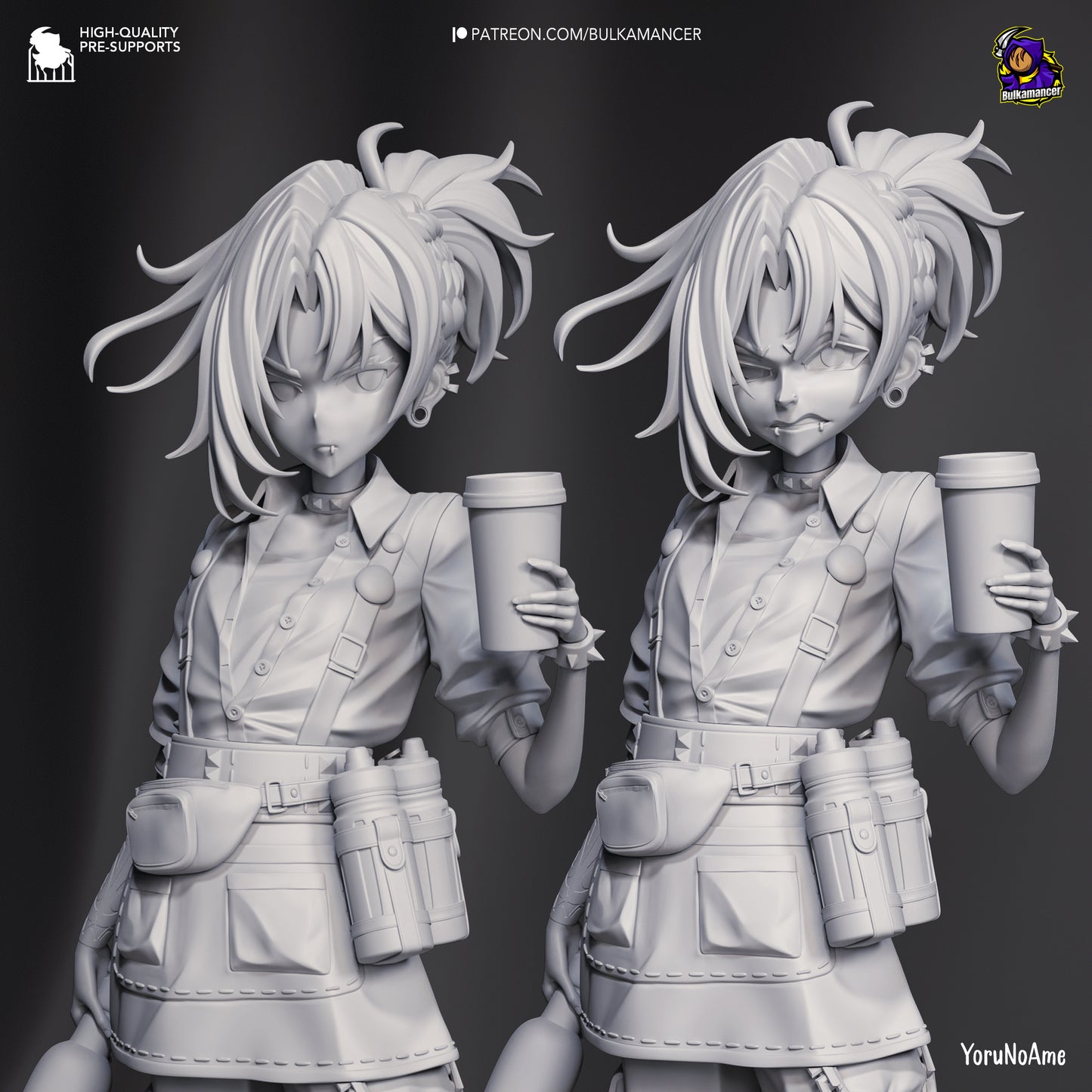 Mokka | 9-Inch Resin Model Kit | Unbreadable Quirky Breaded Heroine