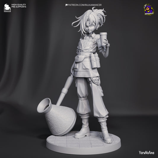 Mokka | 9-Inch Resin Model Kit | Unbreadable Quirky Breaded Heroine