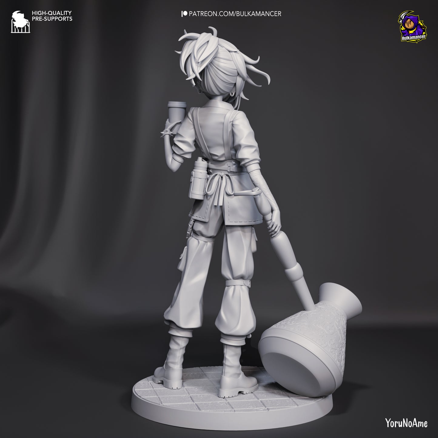 Mokka | 9-Inch Resin Model Kit | Unbreadable Quirky Breaded Heroine