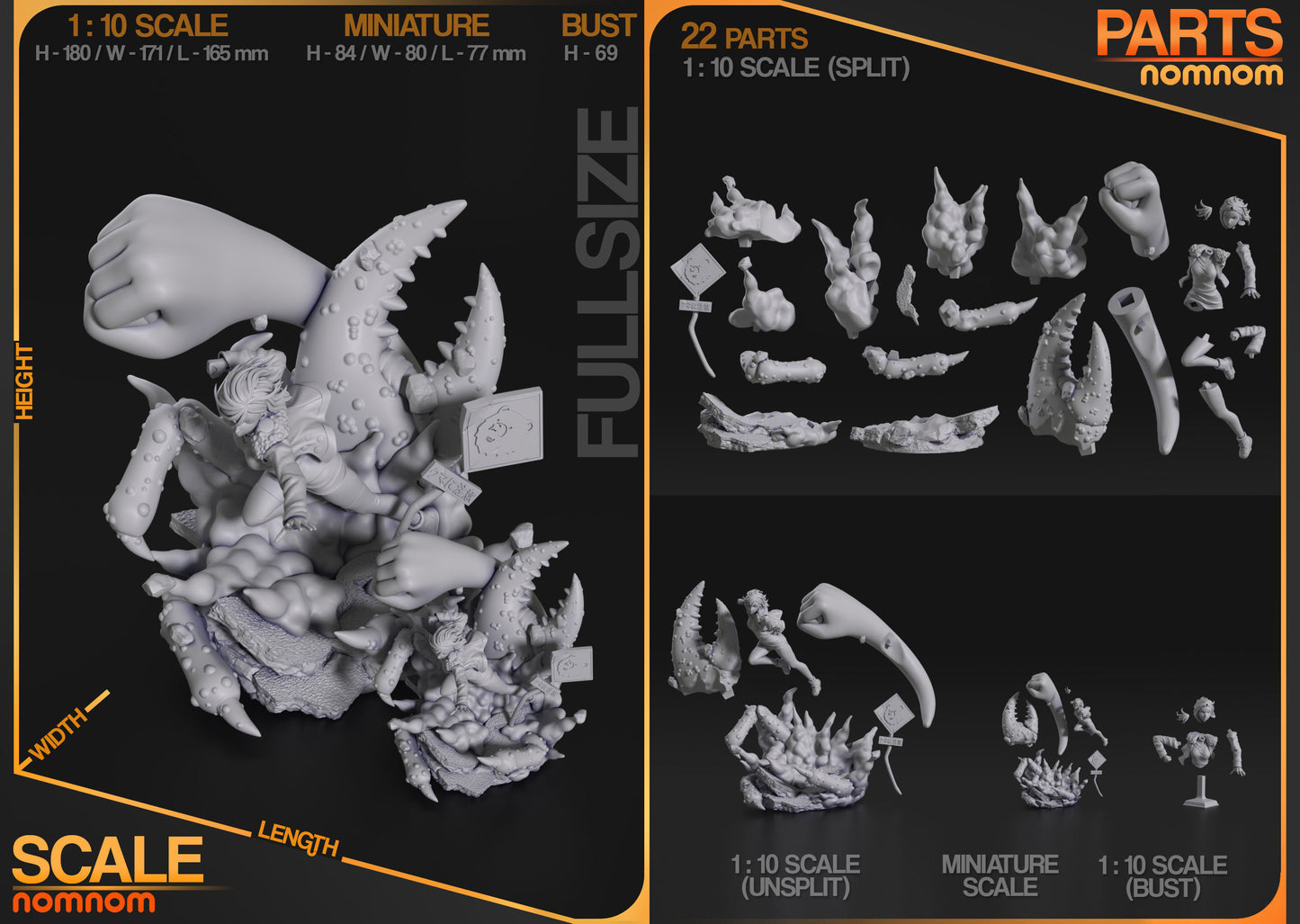 Momo Ayase | Resin Model or Bust Kit | DIY DanDaDan Psychic Warrior