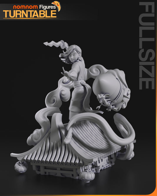 Mulan | Resin Model or Bust Kit | DIY Legendary Warrior with Mushu's Rocket Ride