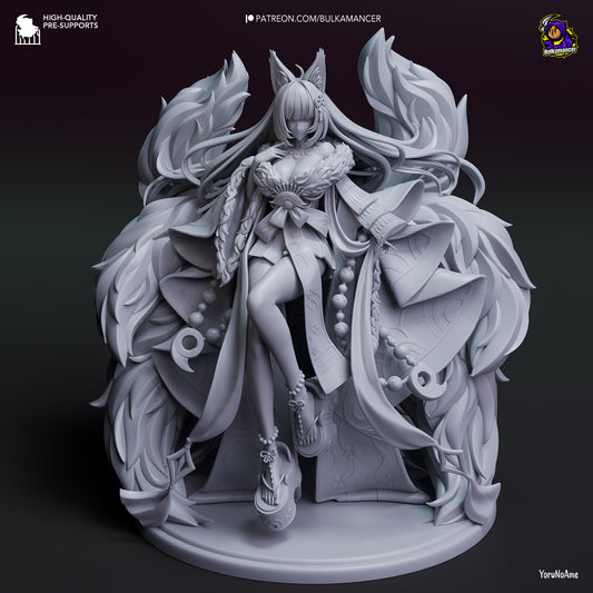 Musashi | 9.5-Inch Resin Model Kit | Nine-Tailed Flagbearer of the Sakura Empire
