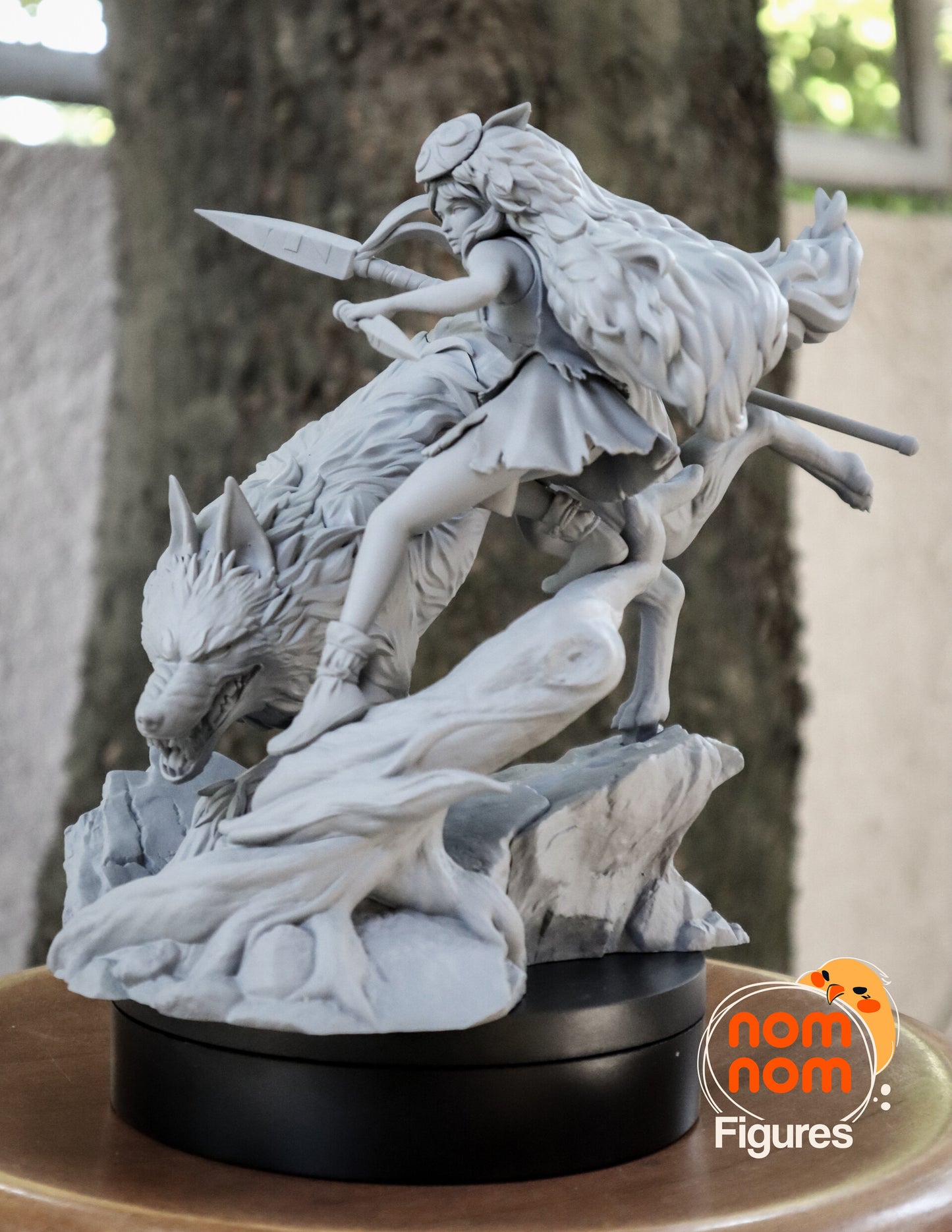 Princess Mononoke | 7.5-Inch Resin Model Kit | Studio Ghibli Wolf Princess