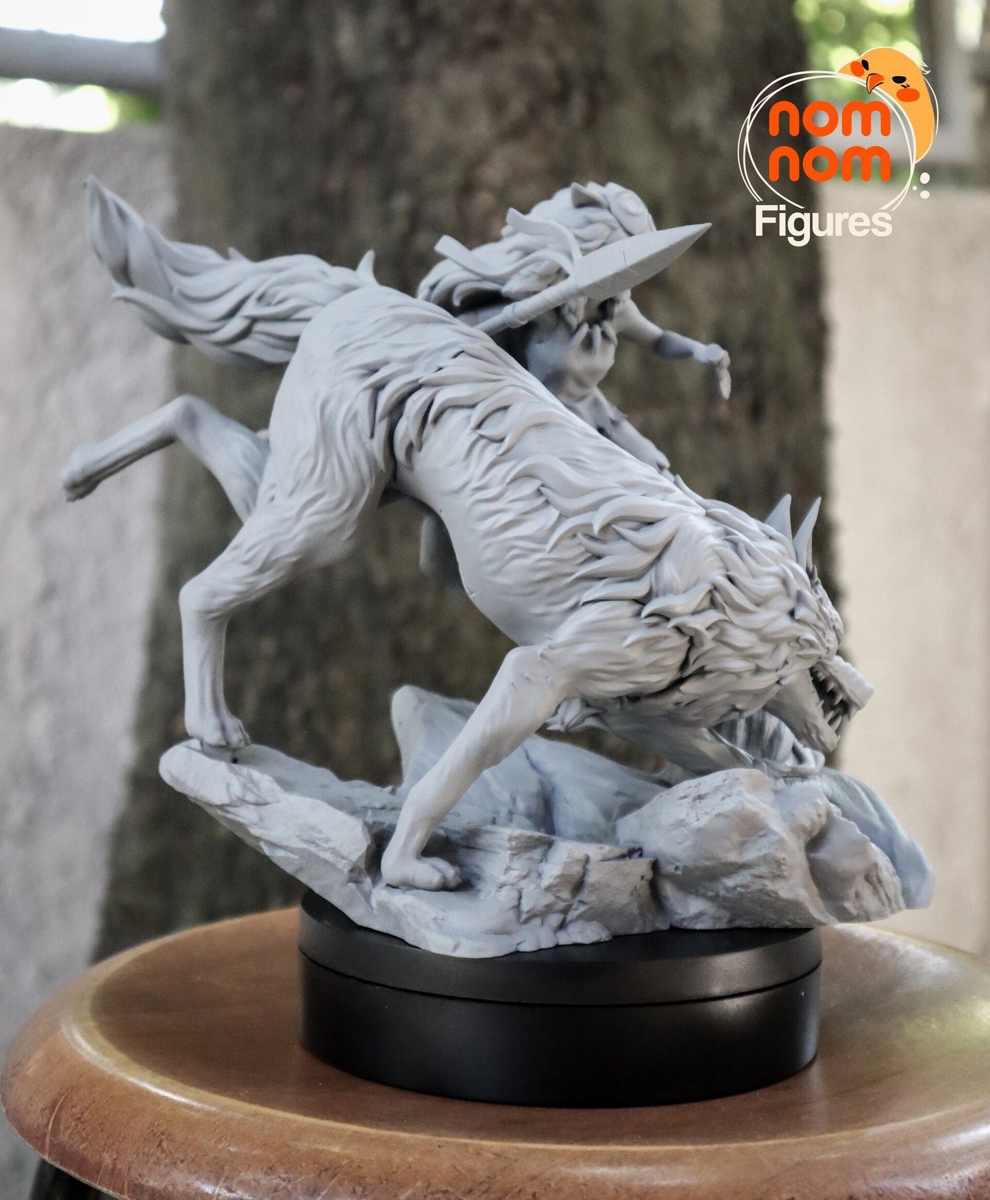 Princess Mononoke | 7.5-Inch Resin Model Kit | Studio Ghibli Wolf Princess