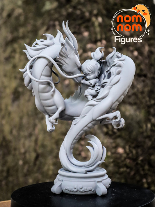 Chibi Chihiro & Haku | 6.5"  Resin Model Kit | DIY Spirited Away | Ghibli Anime Duo