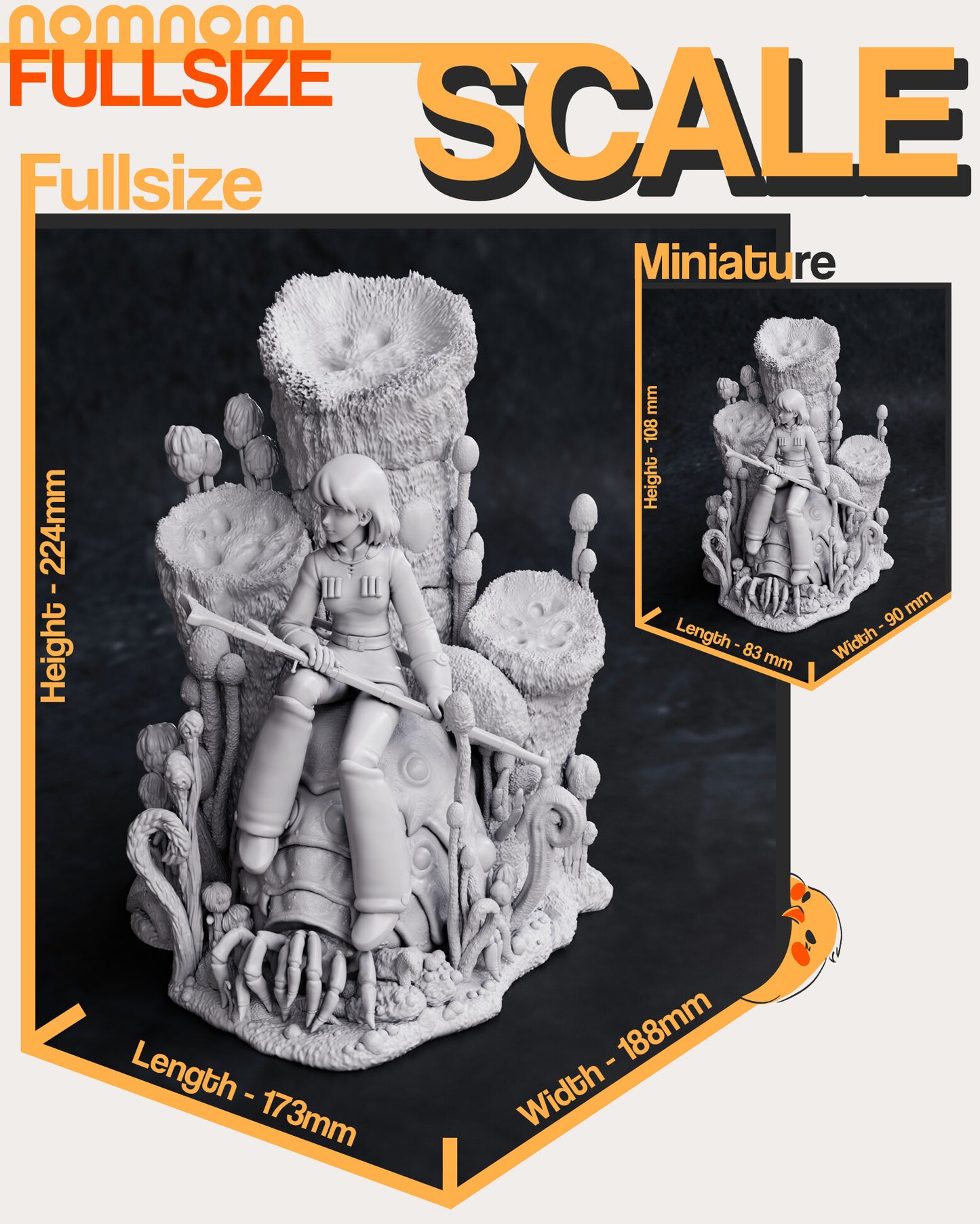 Nausicaa | 9-Inch Resin Model Kit | DIY Ghibli Environmental Warrior