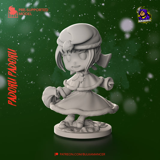 Chibi Padoru | 3-Inch Resin Model Kit | DIY Fate/Extra Christmas Cheer