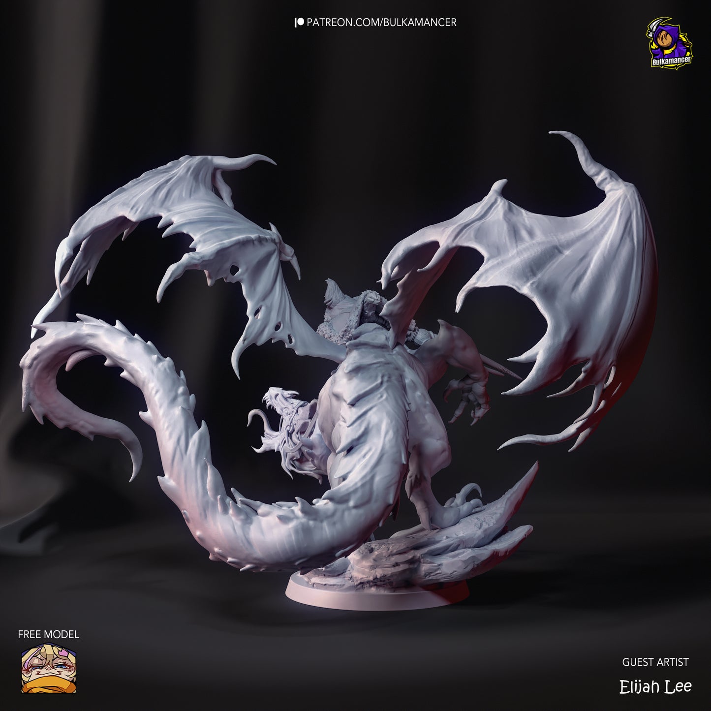 Palico Dragon-Rider | 9-Inch Resin Model Kit | Monster Hunter Felyne