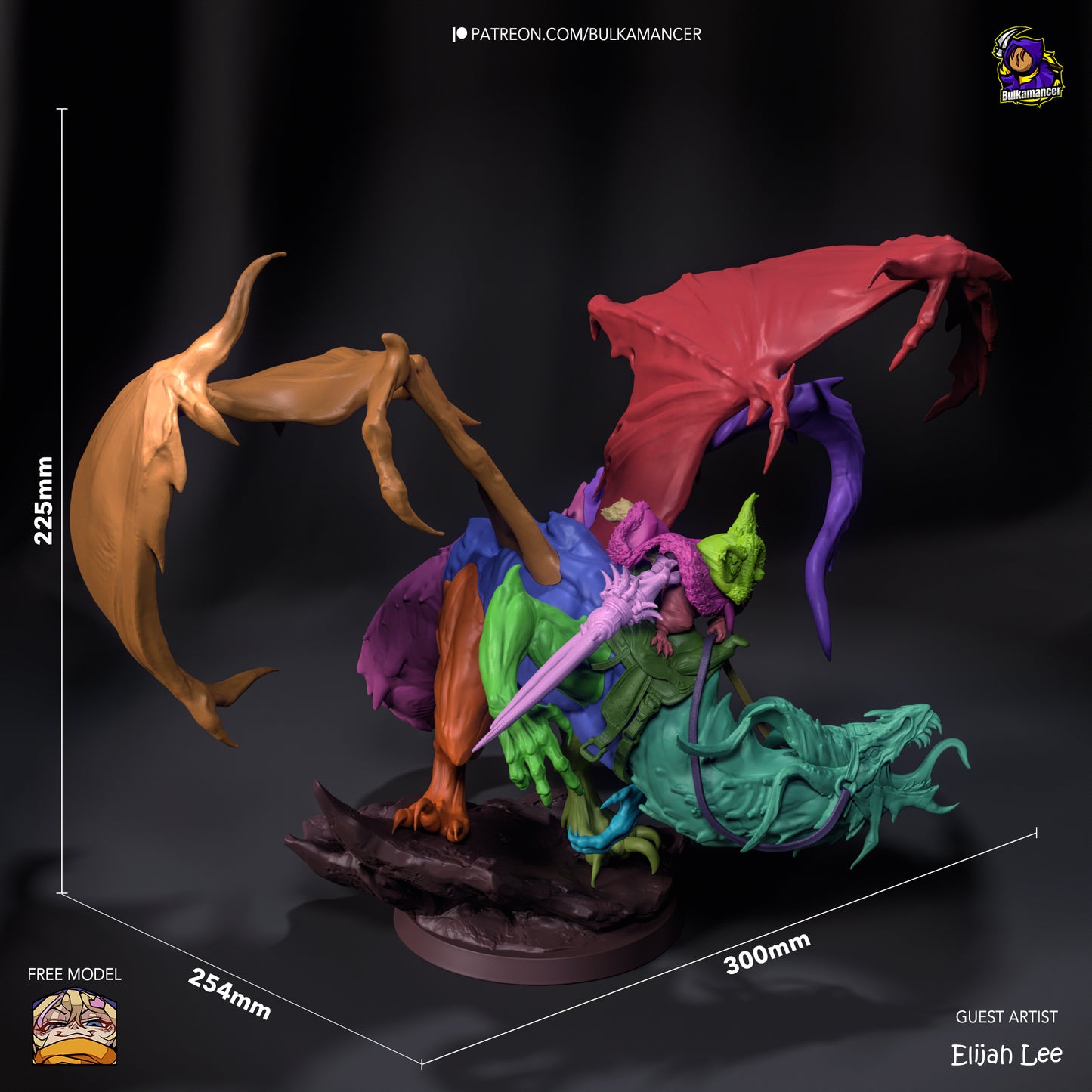 Palico Dragon-Rider | 9-Inch Resin Model Kit | Monster Hunter Felyne
