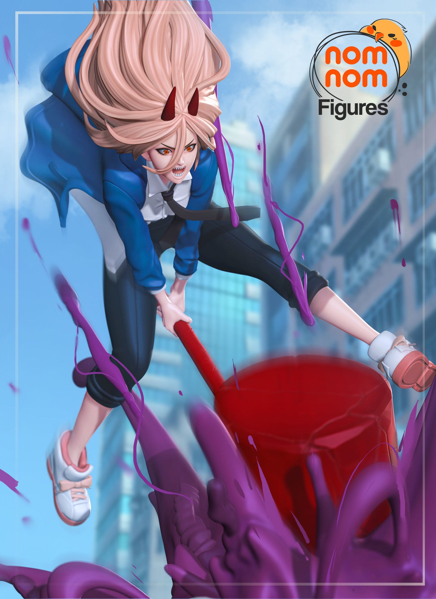 Power | 11.5-Inch Resin Model Kit | DIY Chainsaw Man Blood Fiend