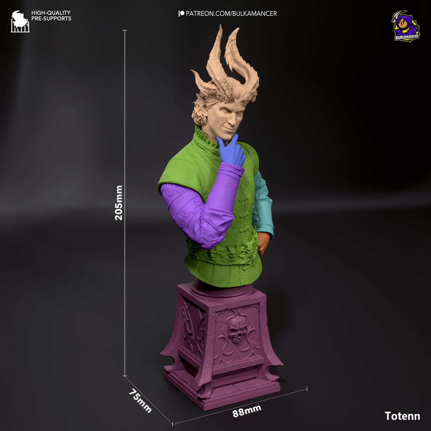 Raphael | Resin Model or Bust Kit | DIY Baldur's Gate 3 Cambion Devil