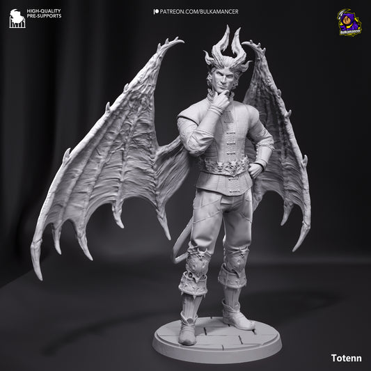 Raphael | Resin Model or Bust Kit | DIY Baldur's Gate 3 Cambion Devil