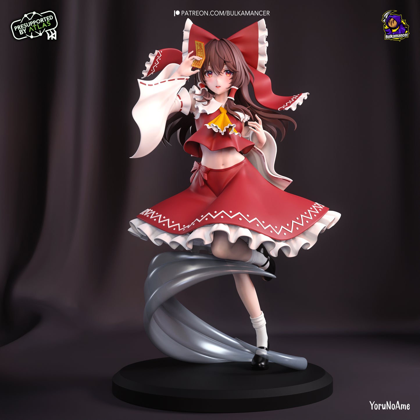 Reimu Hakurei | 8.5-Inch Resin Model Kit | Touhou Project - Shrine Maiden of Fantasy Land