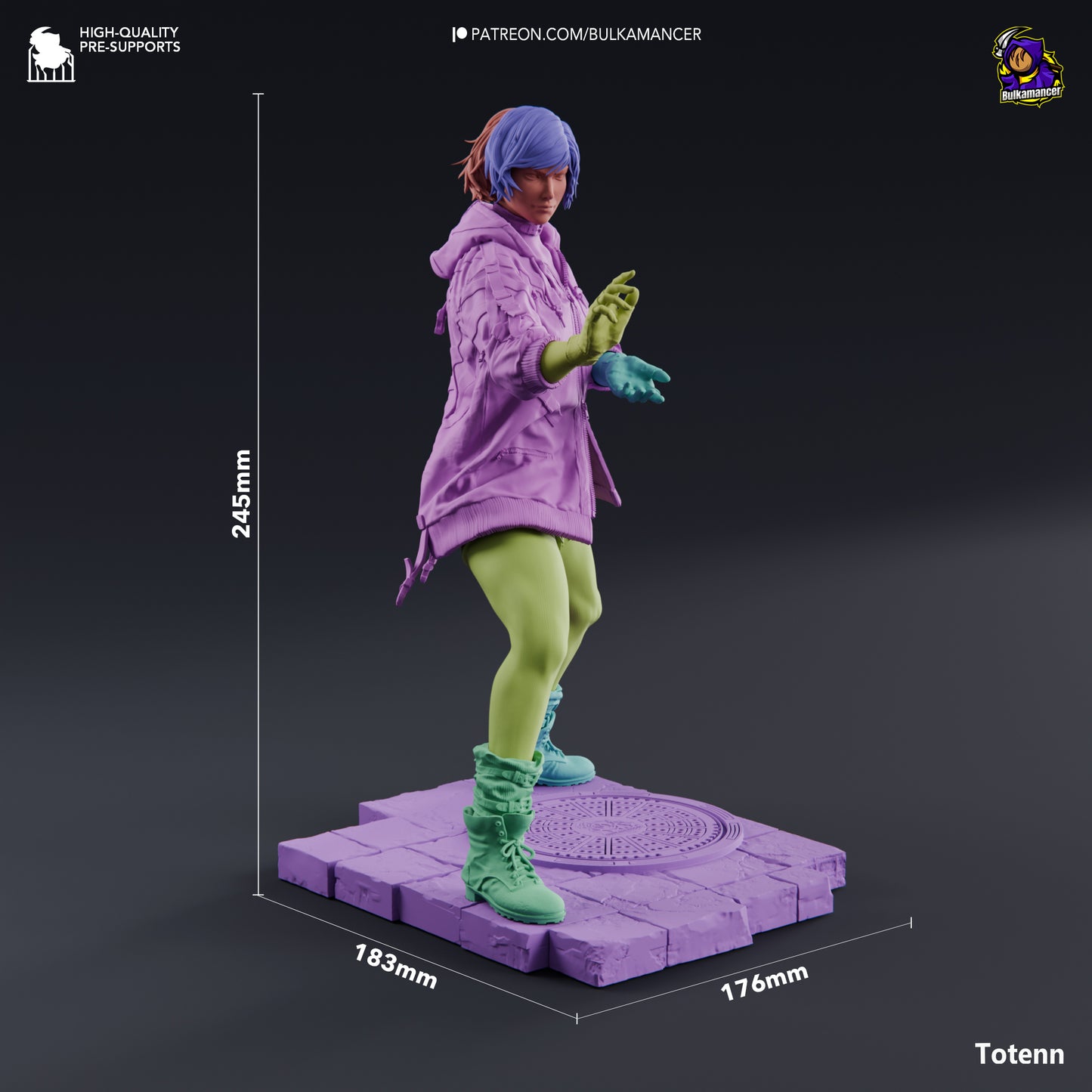 Reina | 9.5-Inch Resin Model Kit | Tekken 8 Purple Lightning