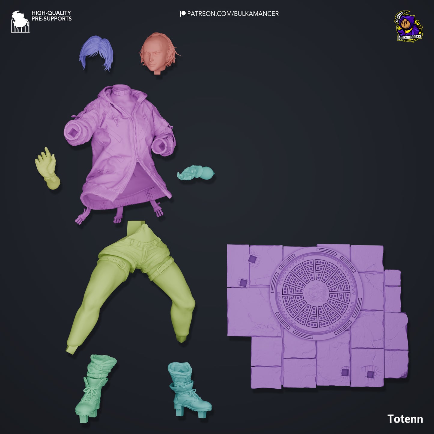 Reina | 9.5-Inch Resin Model Kit | Tekken 8 Purple Lightning