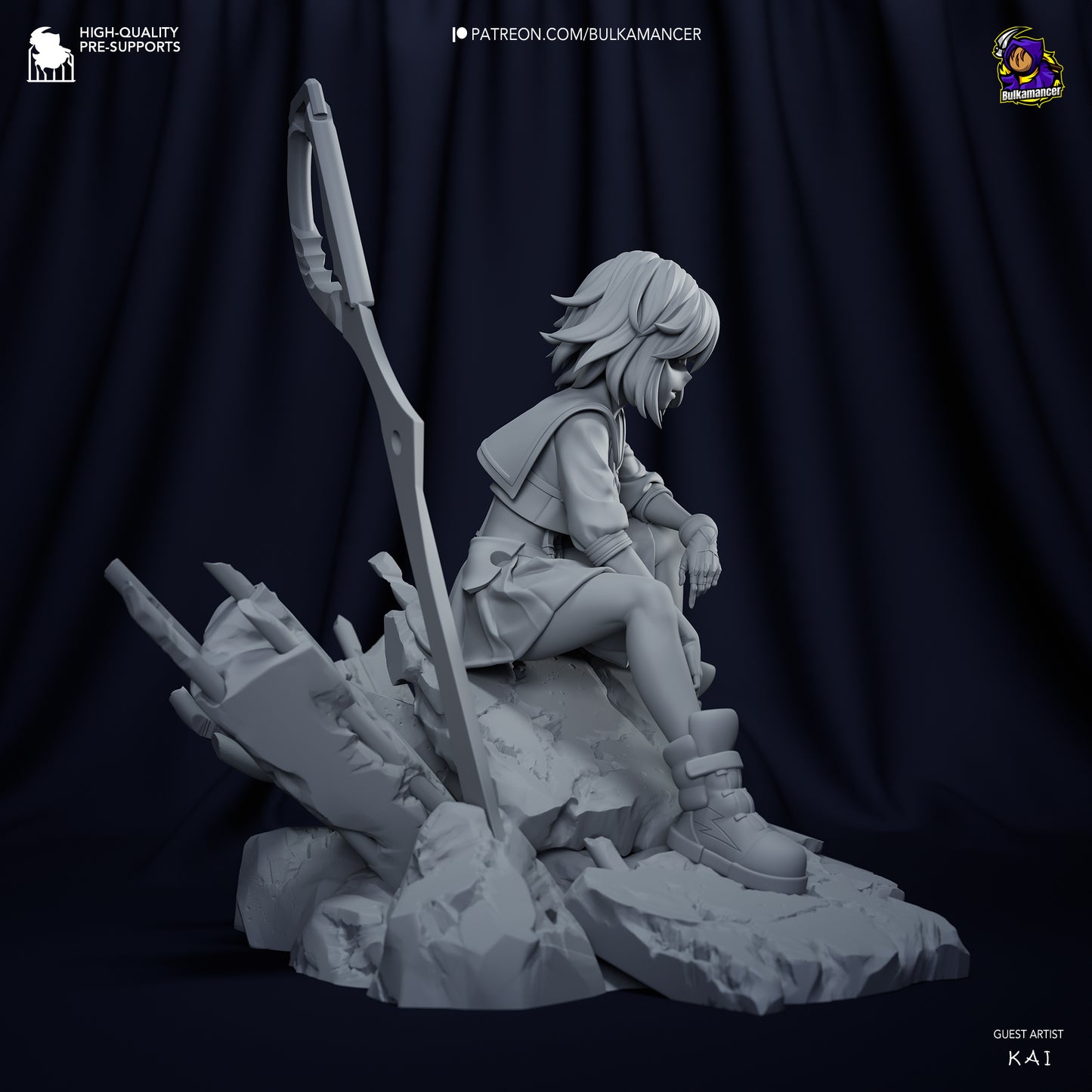 Ryuko Matoi | 7-Inch Resin Model Kit | DIY Kill La Kill Scissor Blade Rebel